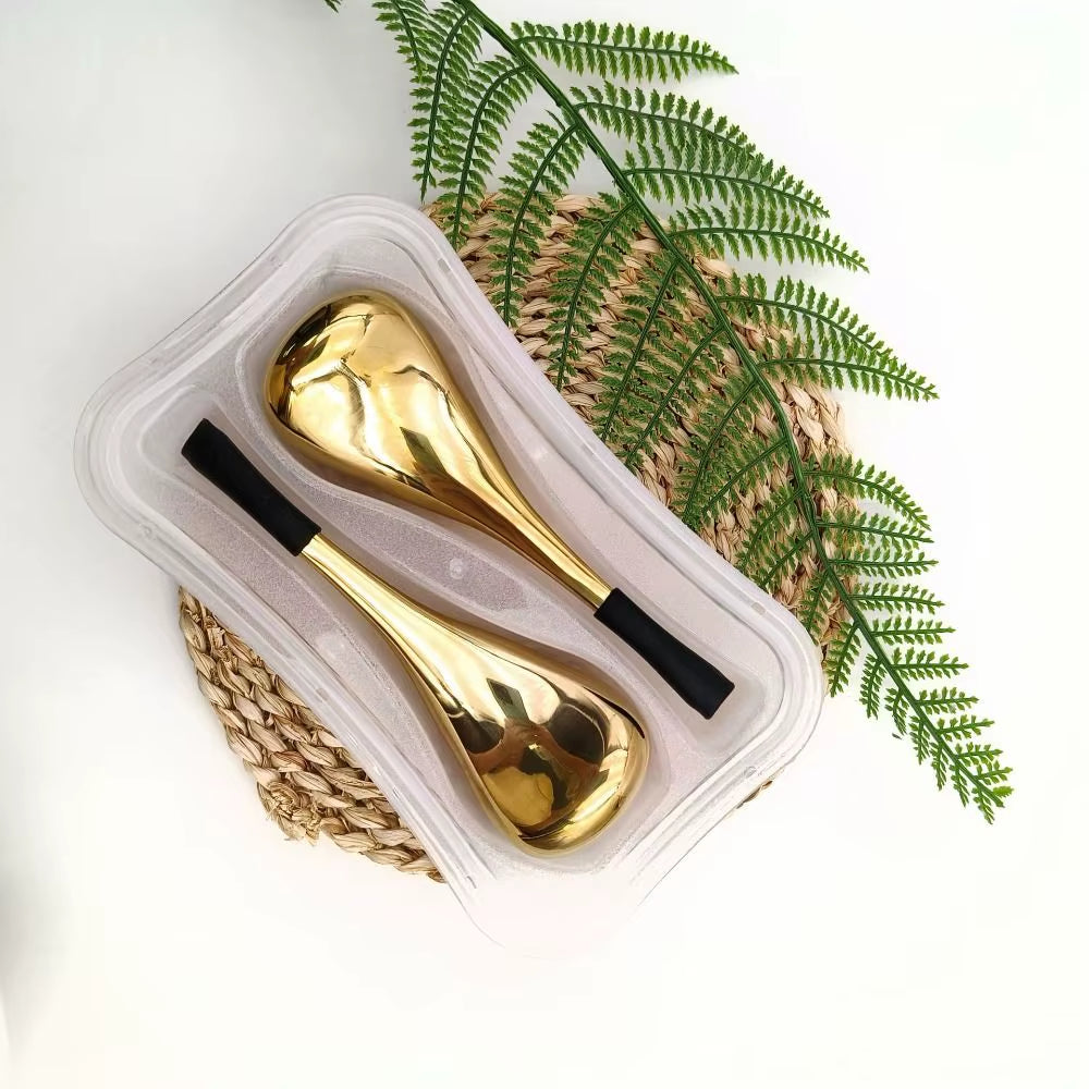 Freeze Ice Globes Spoon Massager Eyes Puffiness Facial Globes Roller anti Wrinkles Stainless Steel Ice Hockey Roller Women