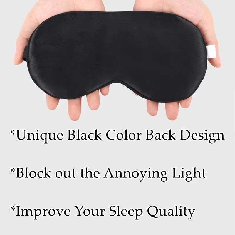 100% Natural Silk Sleeping Eye Patch Smooth Soft Eye Mask for Sleep with Adjustable Strap Blocks Light Eye Shade Cover Blindfold